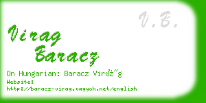 virag baracz business card